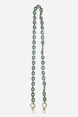 Green Sarta Green Marbled Oval Link Acrylic Bag Strap, Image 2 of 3