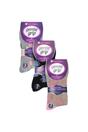 Light Grey 9 Pairs Cotton Patterned Non Elastic Socks, Image 2 of 5