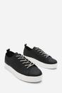 Black 'Florina' Low Wedge Trainer with Lace Up Detail, Image 3 of 6