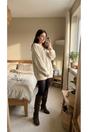 Chocolate iKrush Chocolate Lunara Suede Knee High Block Heel Boots, Image 2 of 8
