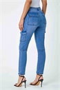 Denim Cotton Blend Cargo Stretch Jegging, Image 3 of 5