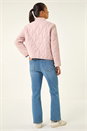 Light Pink Petite Quilted Puffer Jacket, Image 3 of 8