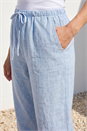 Blue Petite Wide Leg Trouser, Image 4 of 4