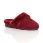 Bordeaux Faux Fur Lined Slip On Memory Foam Mules Slippers, Image 1 of 5