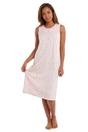 Pink Camille Lingerie Pink 100% Organic Cotton Sleeveless Nightdress, Image 1 of 6