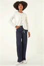 Ivory  Bow Front Buttoned Knit Cardigan, Image 2 of 5