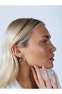 Silver Multi-Layer Circle Stud Earrings, Image 2 of 4